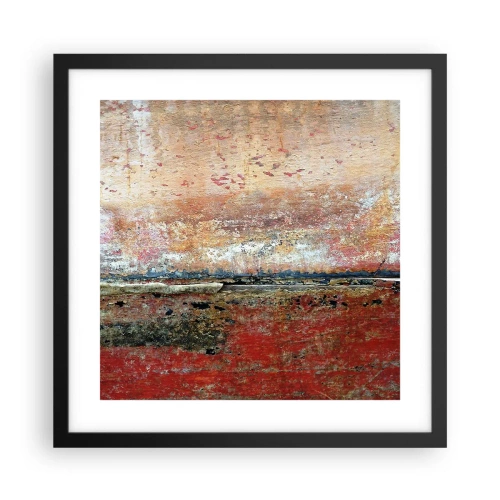 Plakat i sort ramme - Måske er det havet - 40x40 cm
