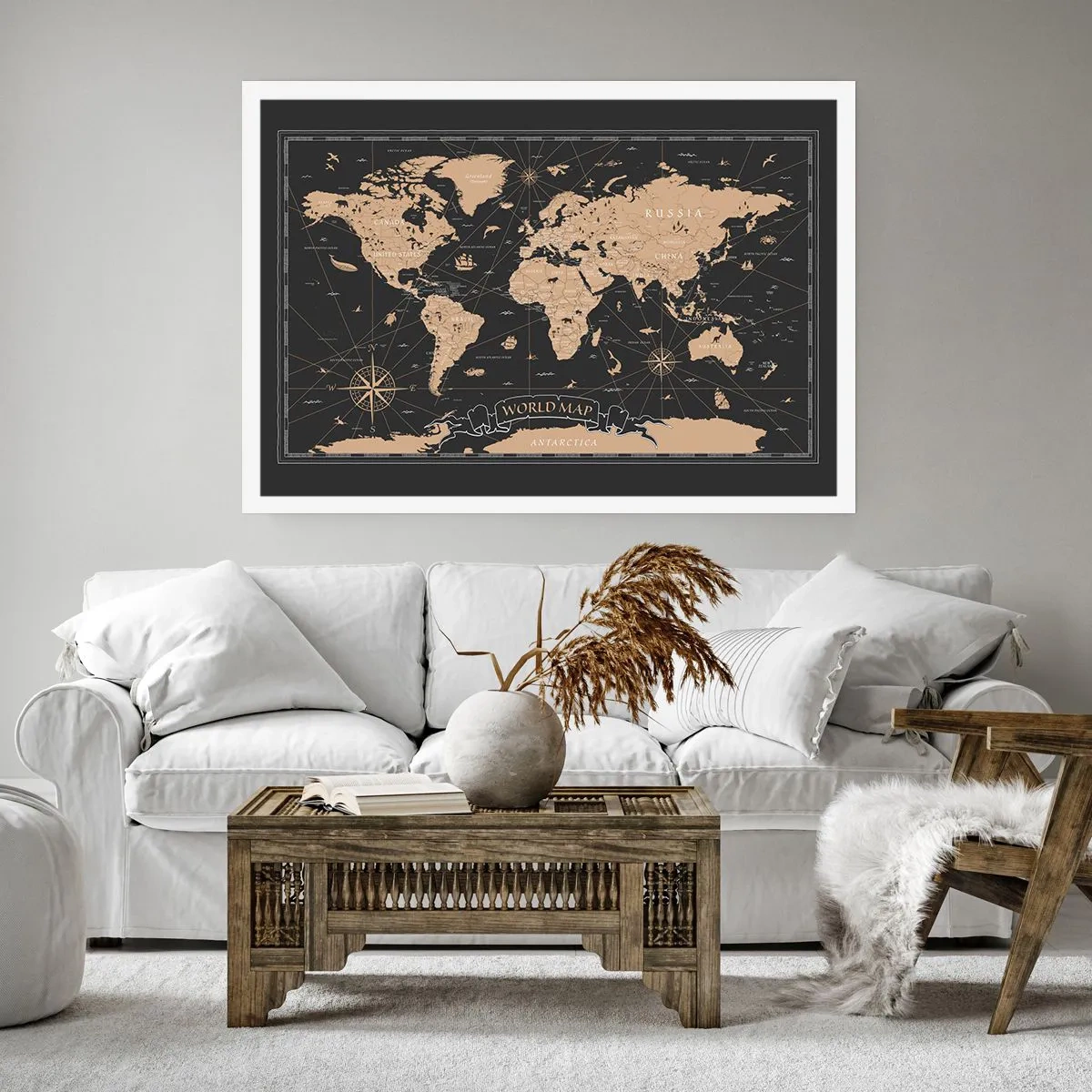 Plakat - Grænserne for min verden - 70x50 cm