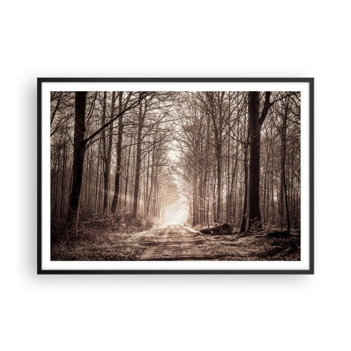 Plakat i sort ramme - Skovkatedralen - 100x70 cm