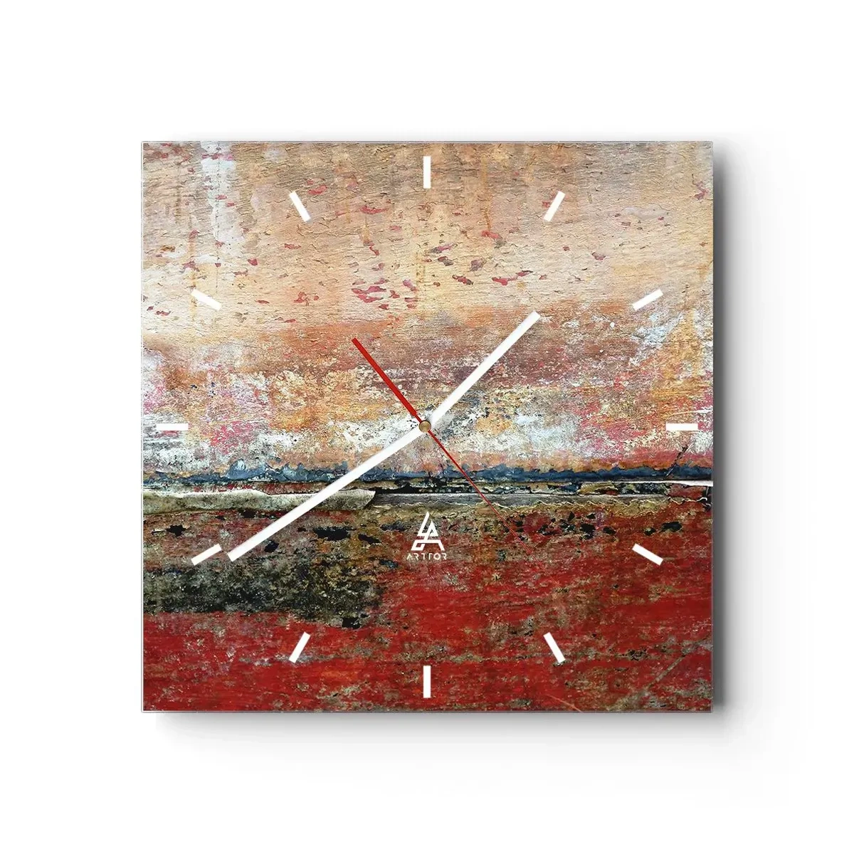 Vægur, Uret - Måske er det havet - 40x40 cm