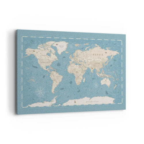 Lærredstryk - Billede på lærred - En verden inden for rækkevidde - 120x80 cm