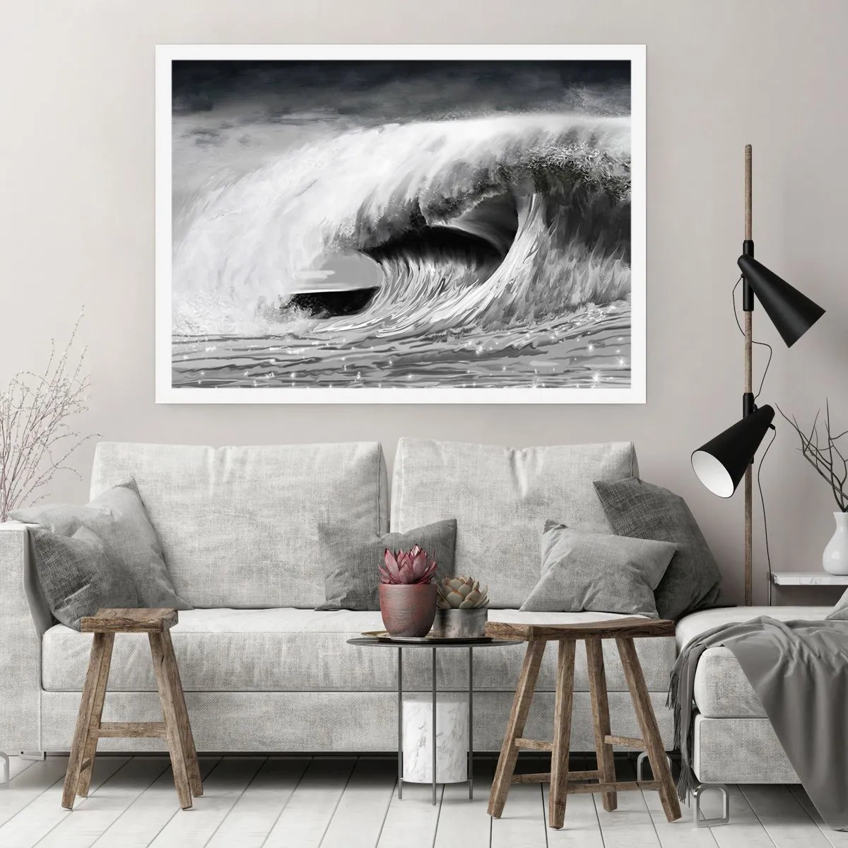 Plakat - Havets vrede - 91x61 cm