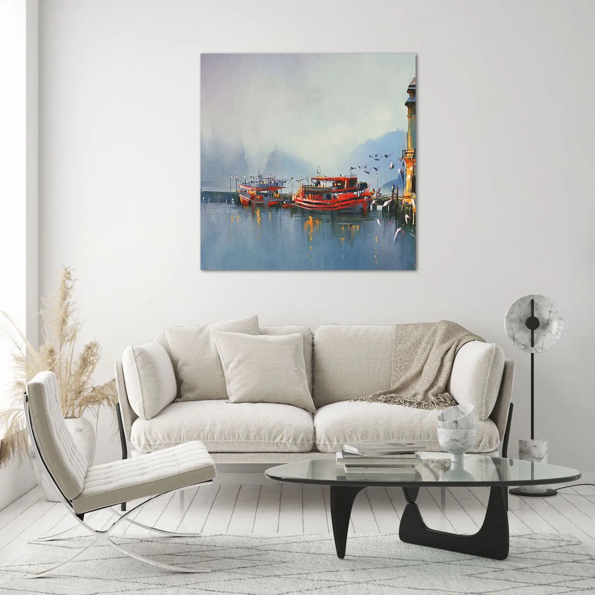 Billede på glas - Ved verdens ende - 70x70 cm