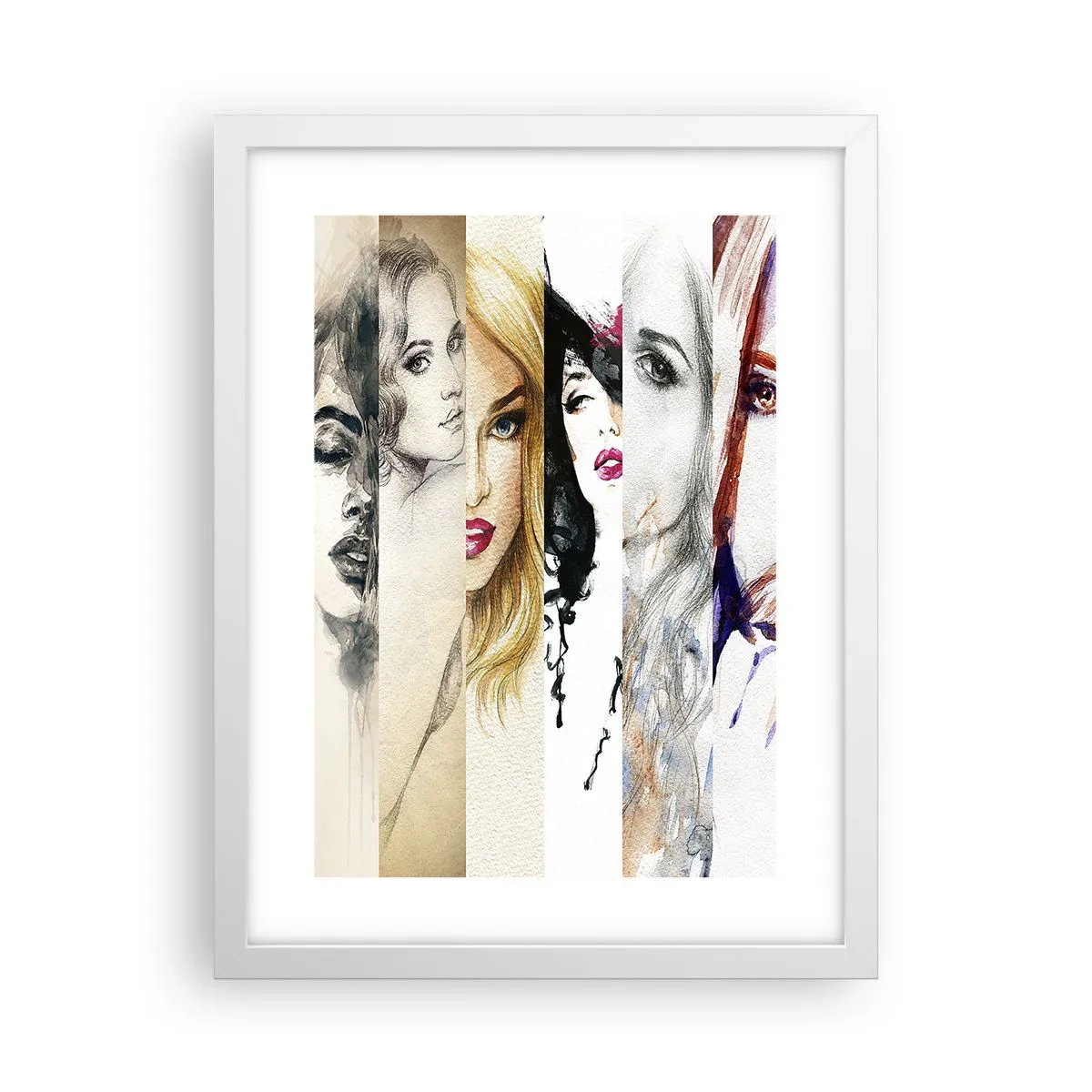 Plakat i hvid ramme - Og det er altid DIG - 30x40 cm