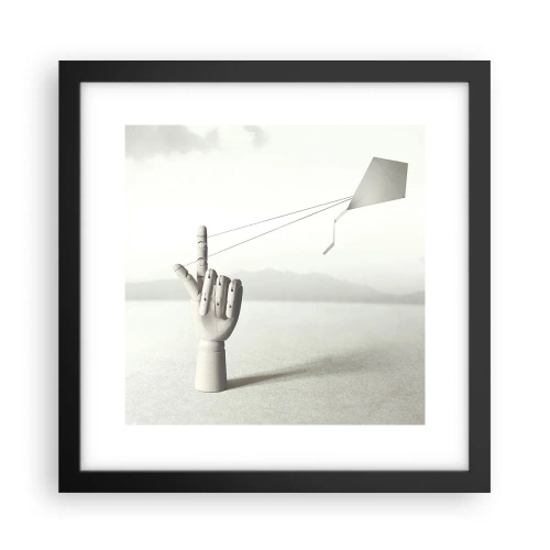 Plakat i sort ramme - Styrkeprøve - 30x30 cm