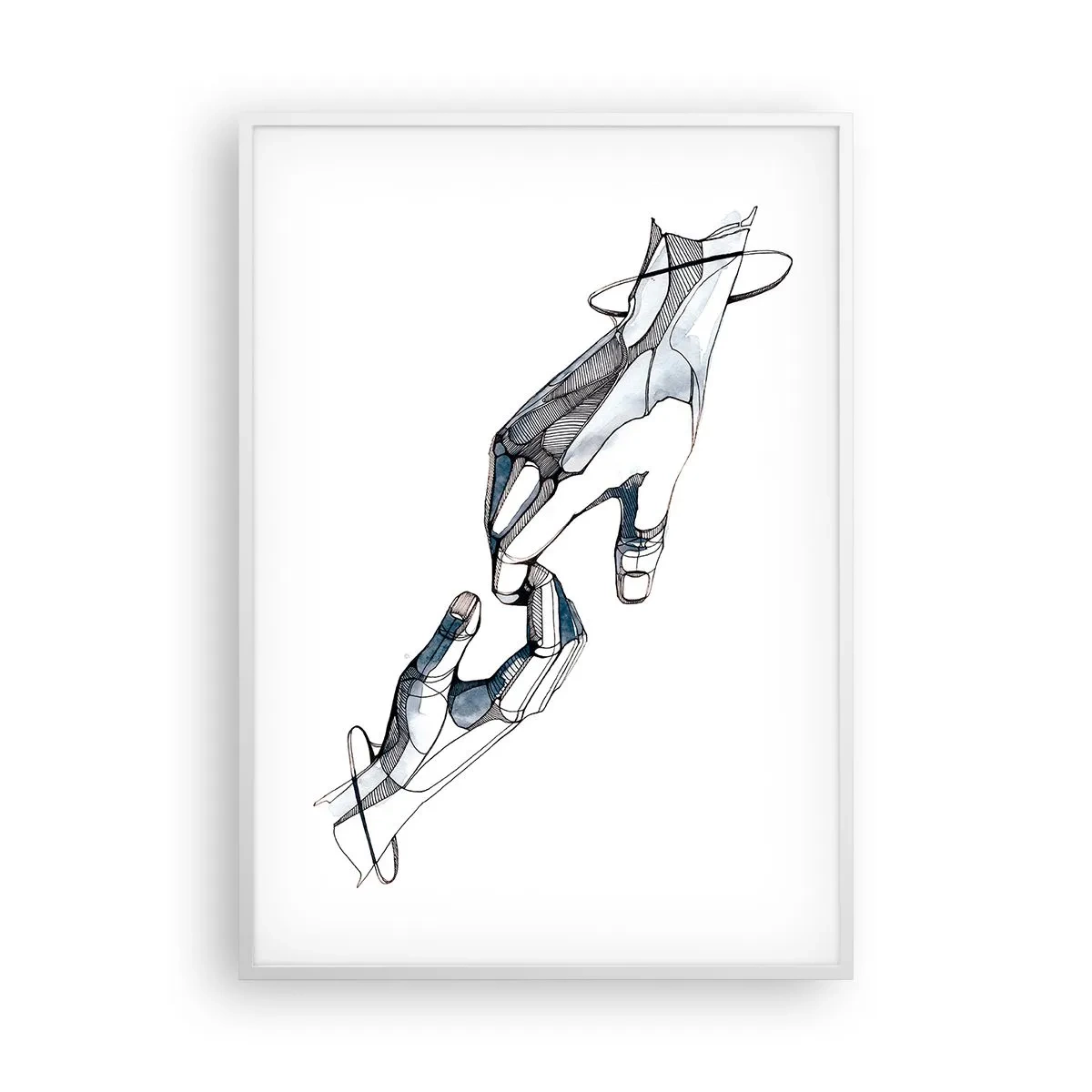 Plakat i hvid ramme - En god gestus - 70x100 cm