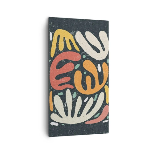 Lærredstryk - Billede på lærred - Komposition - jeg er ved at fange dig - 45x80 cm