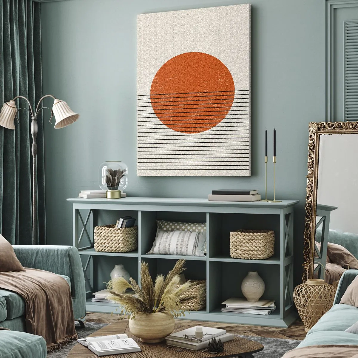 Lærredstryk - Billede på lærred - Altid solen - 45x80 cm