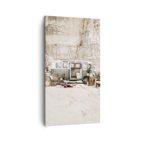 Lærredstryk - Billede på lærred - Tid til at starte rejsen - 45x80 cm