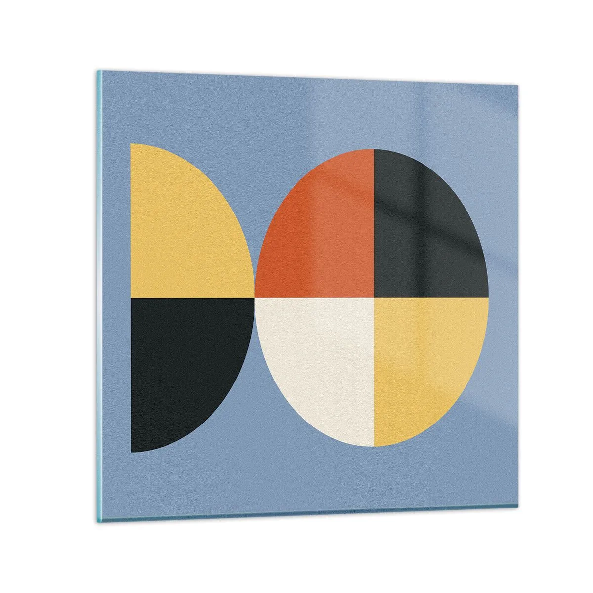 Billede på glas - Se og tæl - 50x50 cm