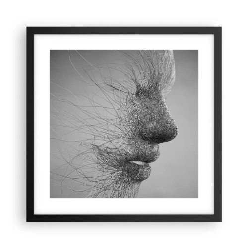 Plakat i sort ramme - Vindens ånd - 40x40 cm