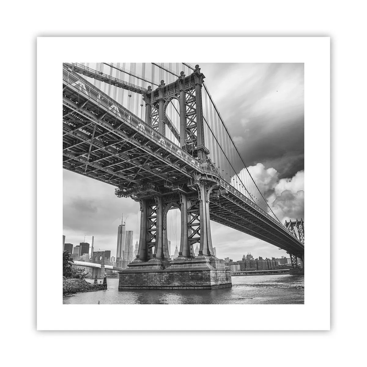 Plakat - Til byens hjerte - 40x40 cm