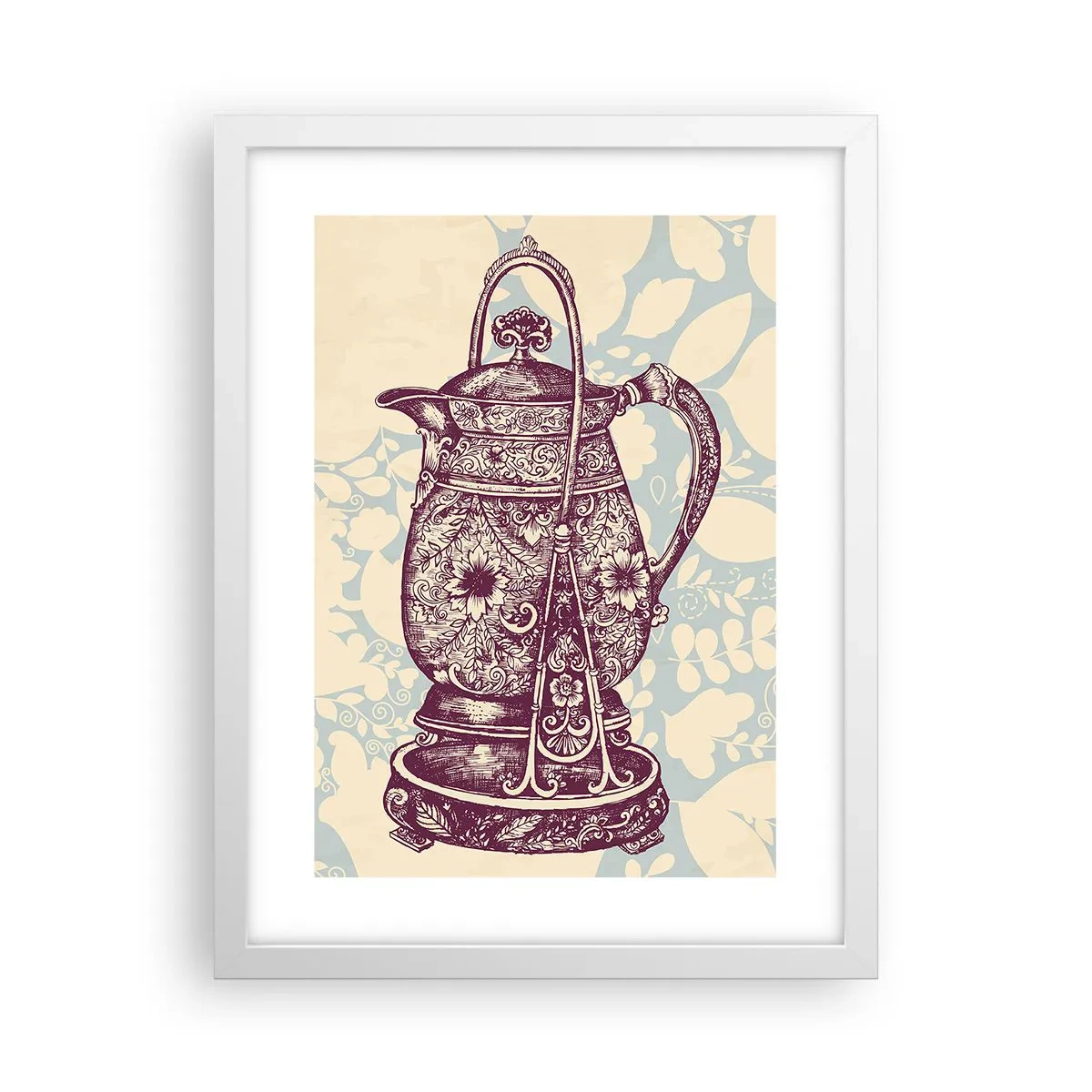 Plakat i hvid ramme - Skønheden i hverdagslivet - 30x40 cm