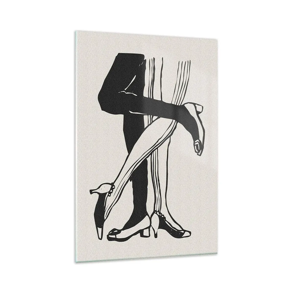 Billede på glas - En feminin egenskab - 80x120 cm