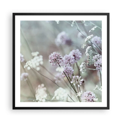 Plakat i sort ramme - Søde filigranurter - 60x60 cm