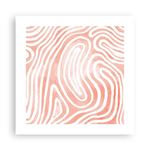Plakat - I en labyrint af koraller - 40x40 cm