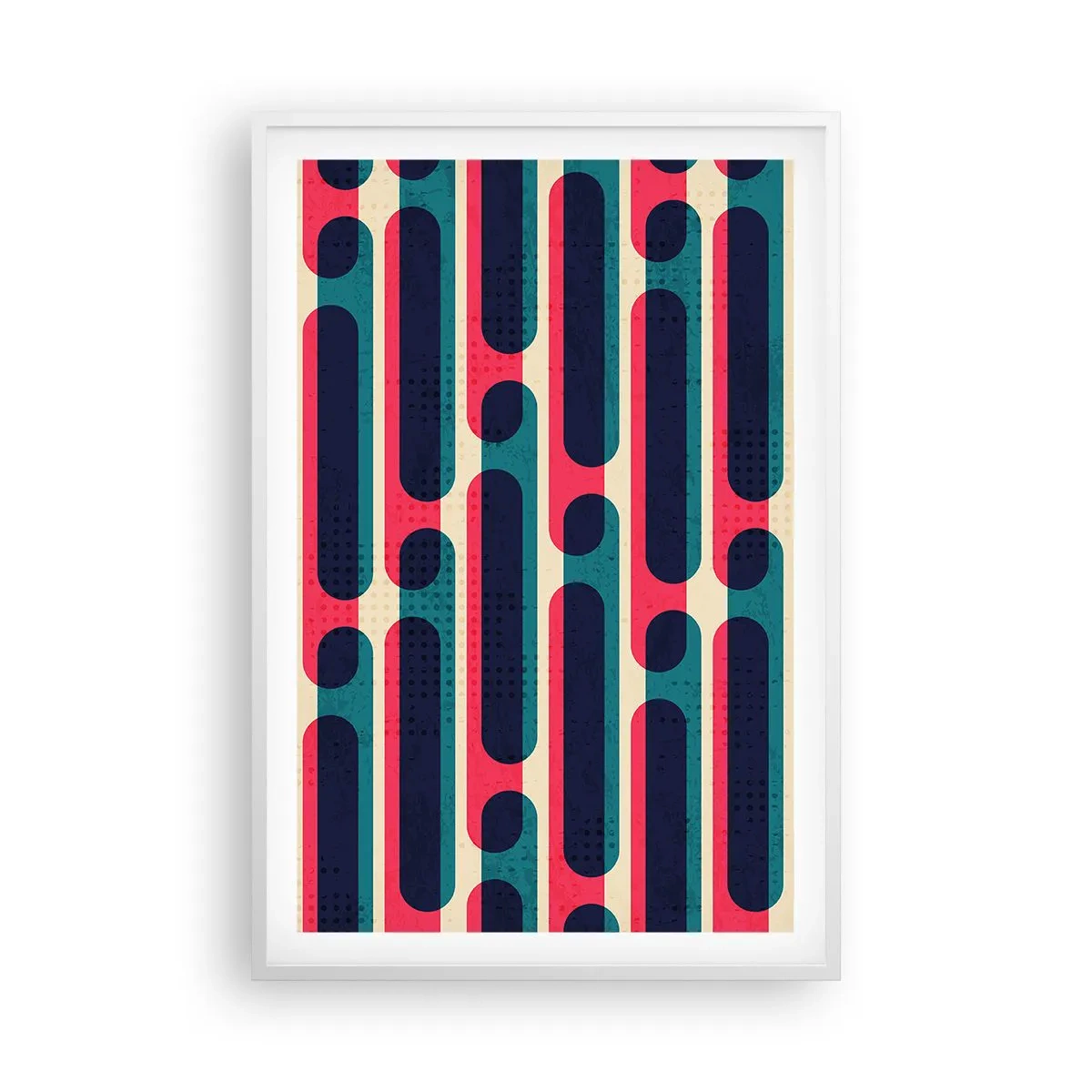 Plakat i hvid ramme - Indad og fremad - 61x91 cm