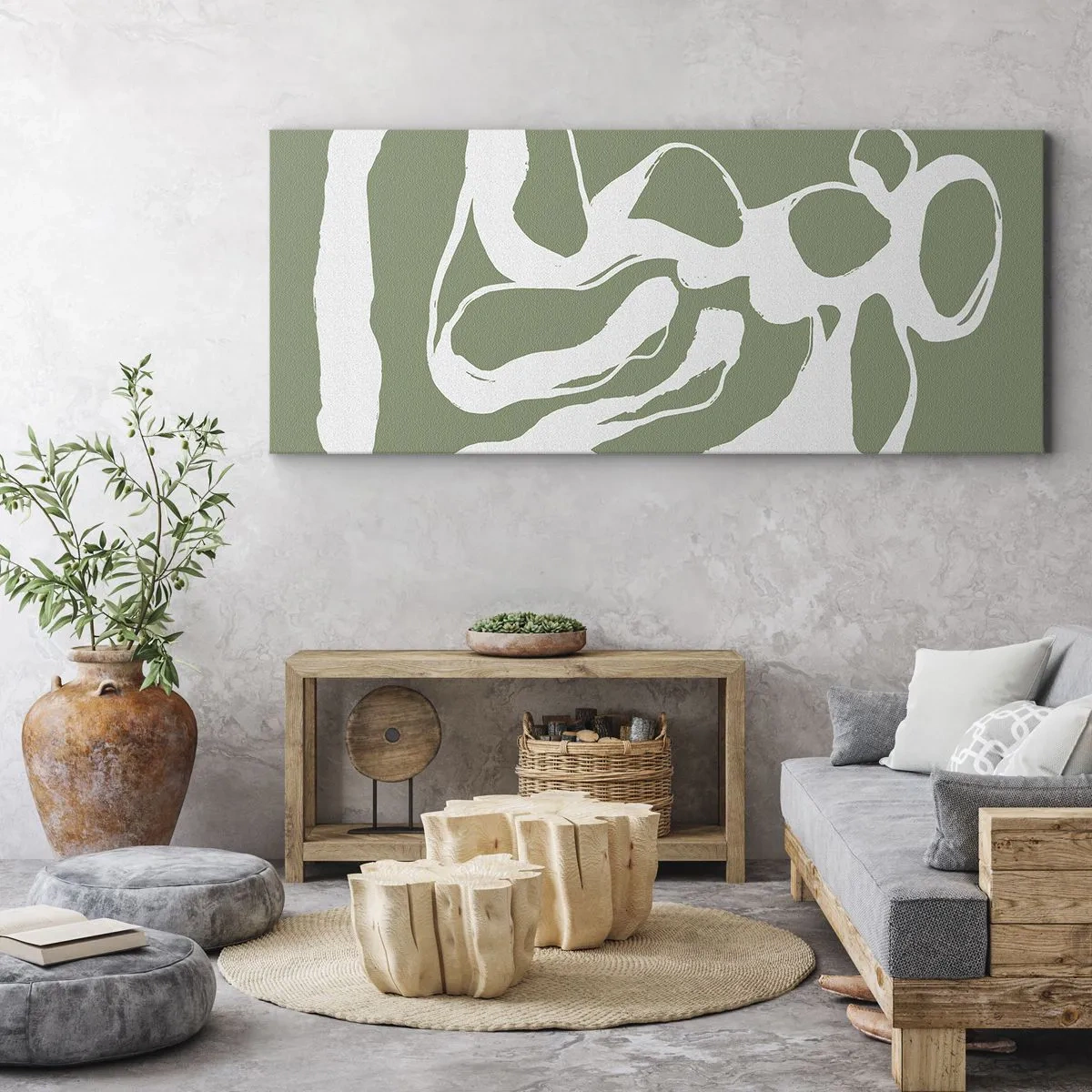 Lærredstryk - Billede på lærred - Rummets kald - 100x40 cm