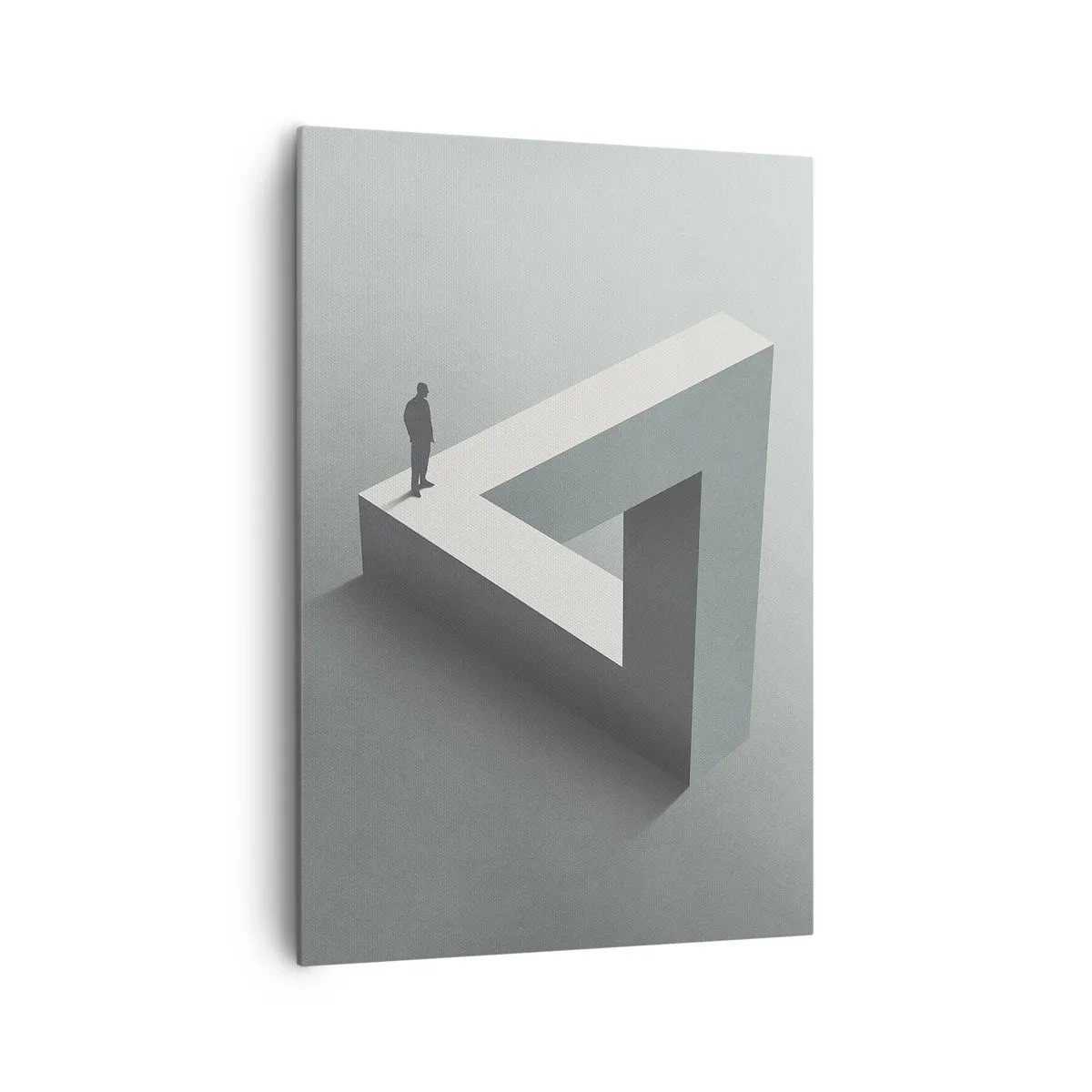 Lærredstryk - Billede på lærred - Og dog er det muligt - 70x100 cm