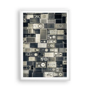 Plakat i hvid ramme - Og alt er i orden - 70x100 cm