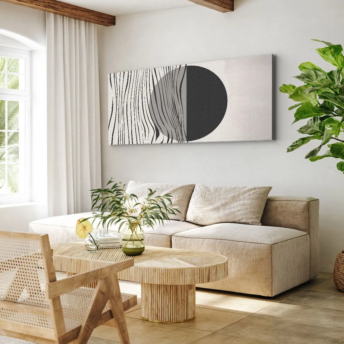 Lærredstryk - Billede på lærred - Halvkomposition - 100x40 cm