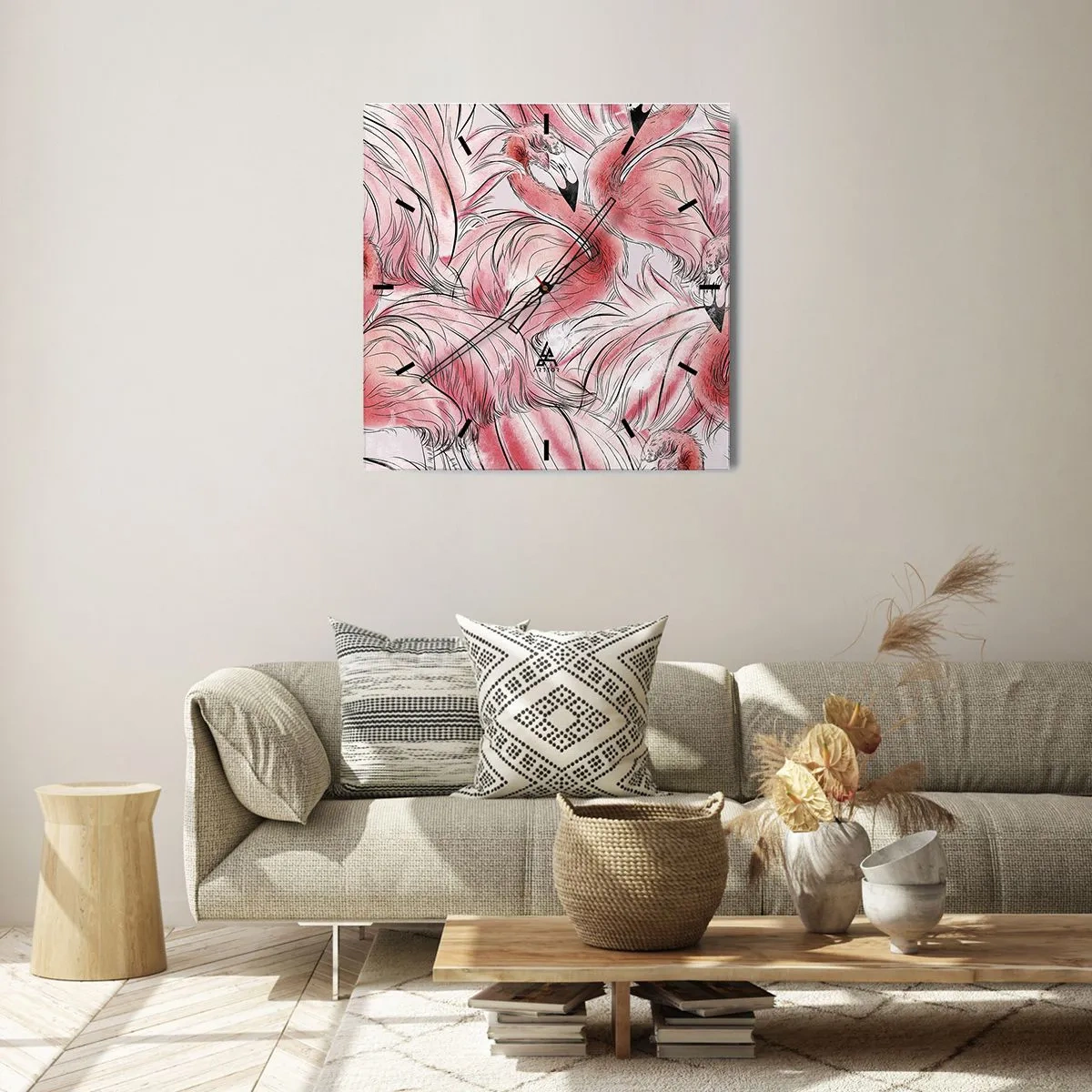 Vægur, Uret - Fugle corps de ballet - 30x30 cm