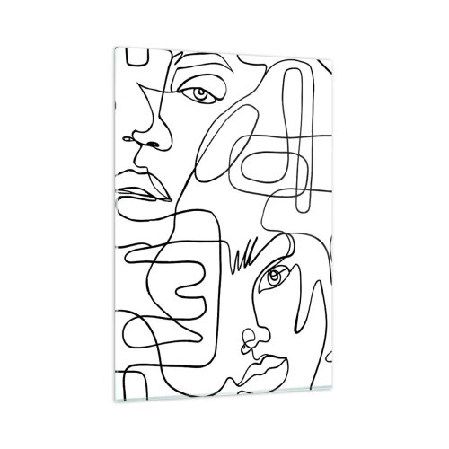 Billede på glas - I sammenfiltrede følelser - 80x120 cm