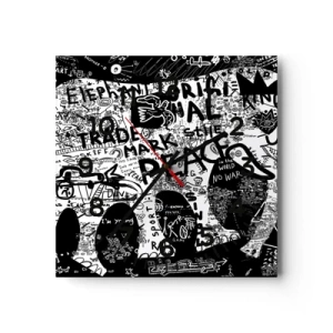 Vægur, Uret - Gadens rige verden - 40x40 cm