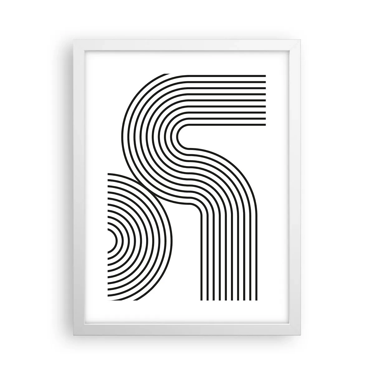 Plakat i hvid ramme - På en kurve - 30x40 cm