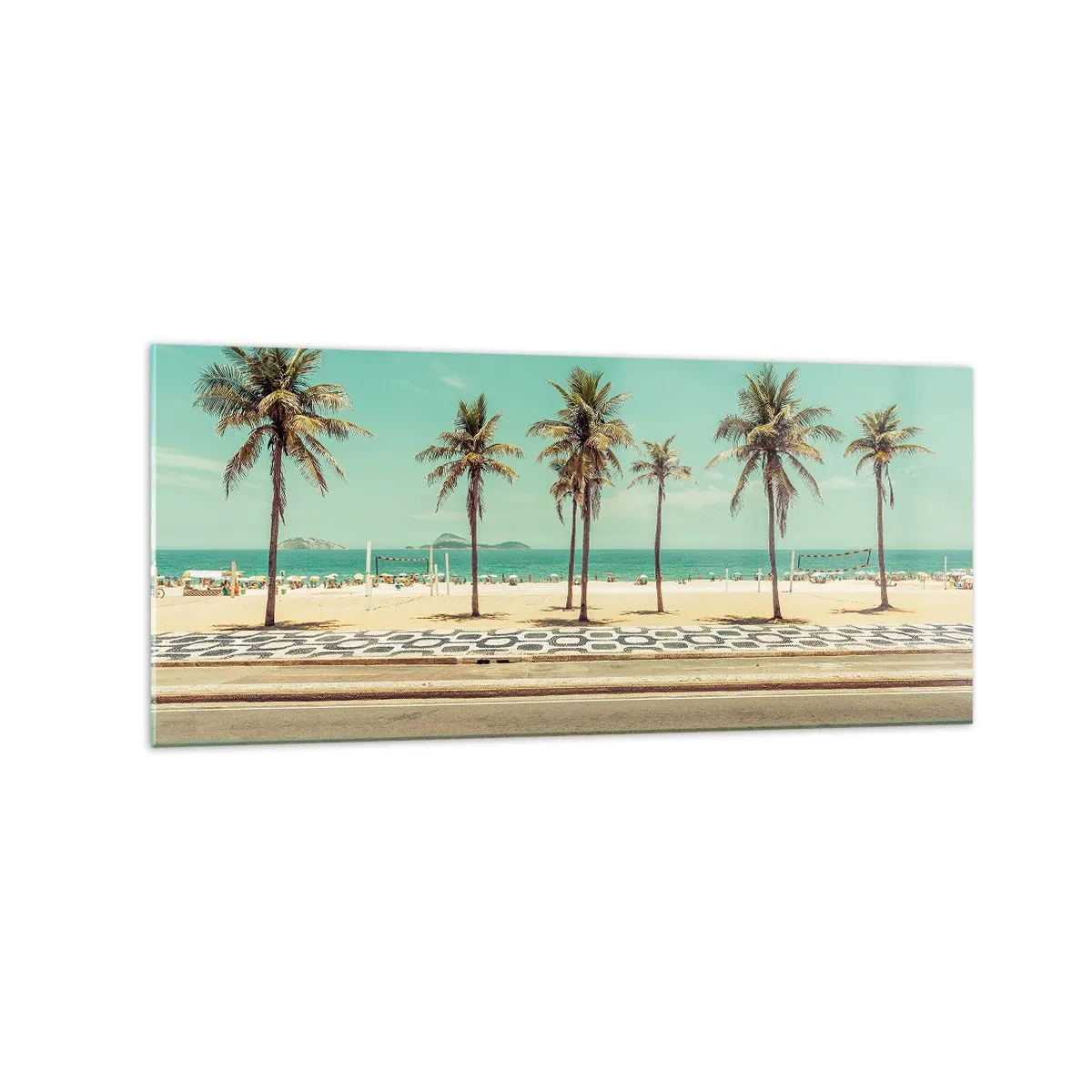 Billede på glas - På stranden - 120x50 cm