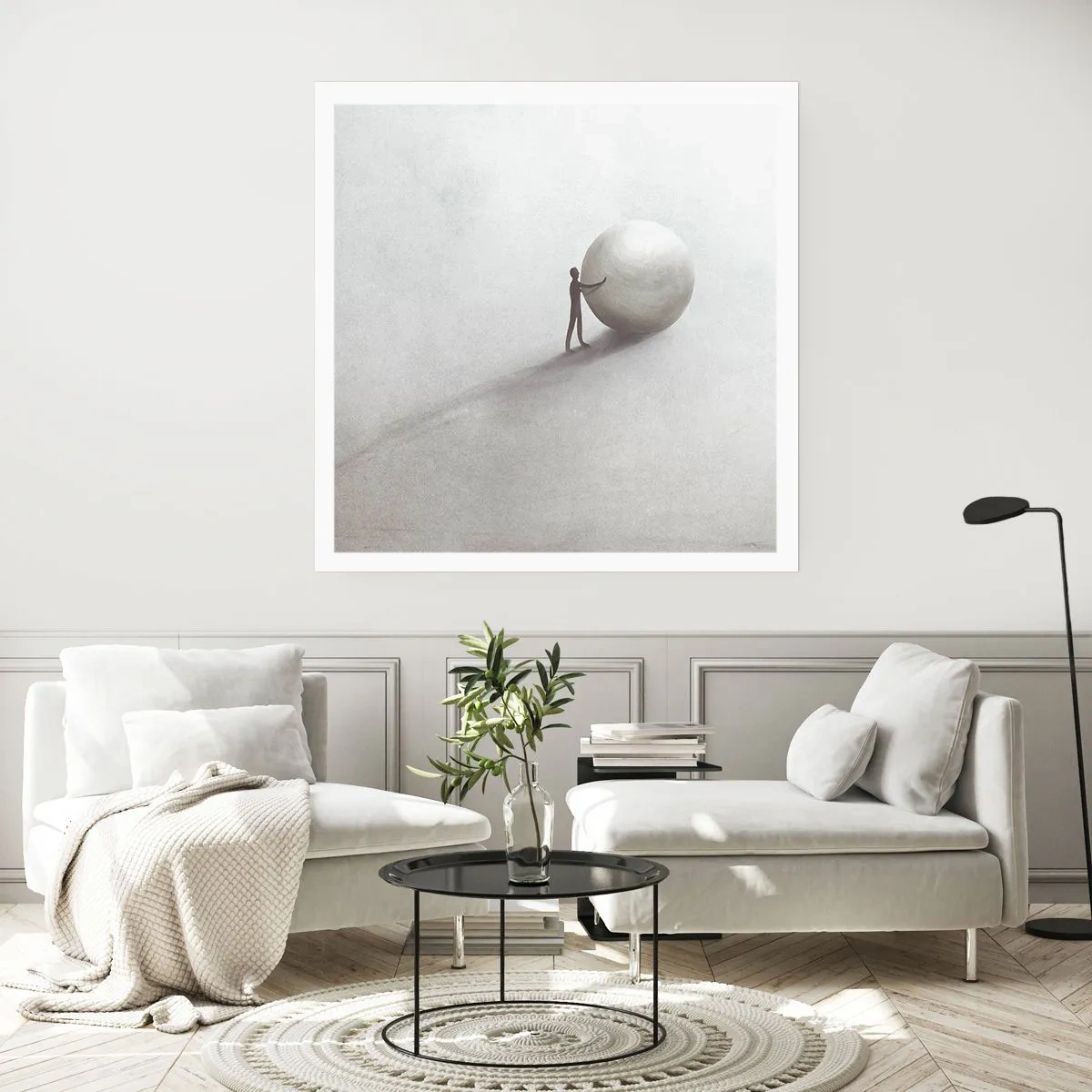 Plakat - Livets spil - 40x40 cm