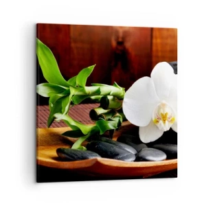 Lærredstryk - Billede på lærred - Overgiv dig til naturens berøring - 60x60 cm