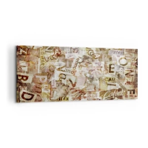 Lærredstryk - Billede på lærred - Jeg forener snakkehovederne - 100x40 cm