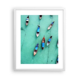 Plakat i hvid ramme - I glædelig forventning - 40x50 cm