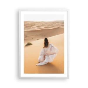 Plakat i hvid ramme - Flygt til frihed - 50x70 cm