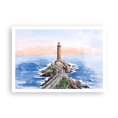 Plakat - Med front mod havet - 100x70 cm