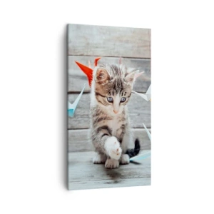 Lærredstryk - Billede på lærred - Første lektion - 45x80 cm