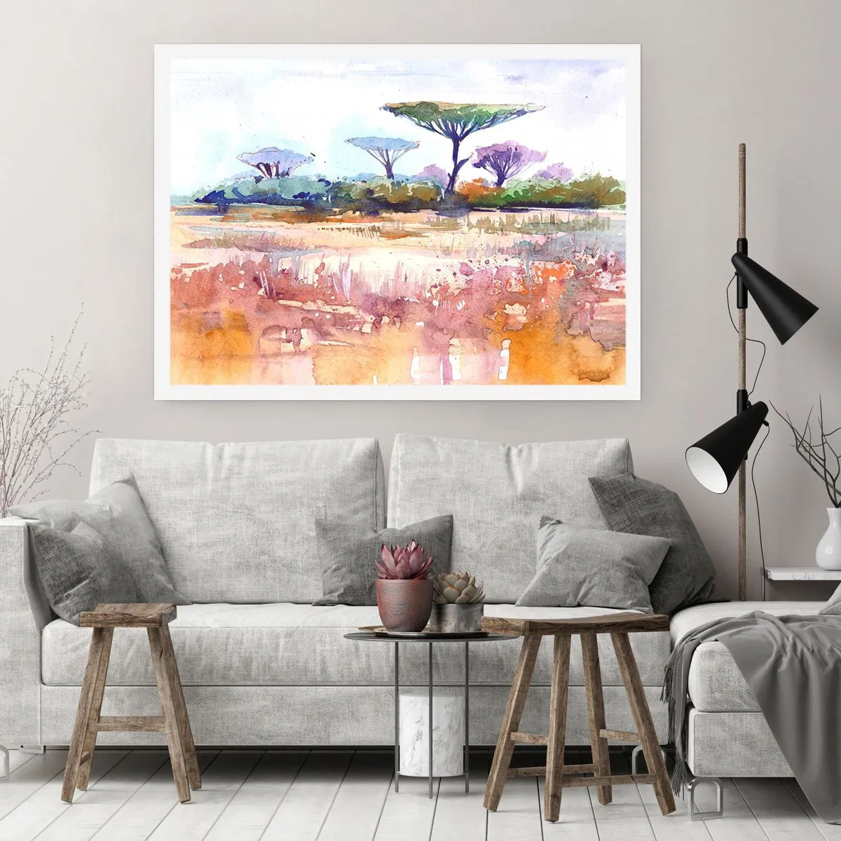 Plakat - Savannens farver - 100x70 cm