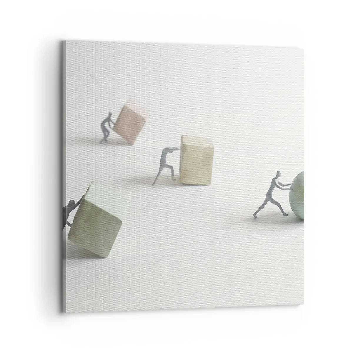 Lærredstryk - Billede på lærred - Selve livet - 60x60 cm