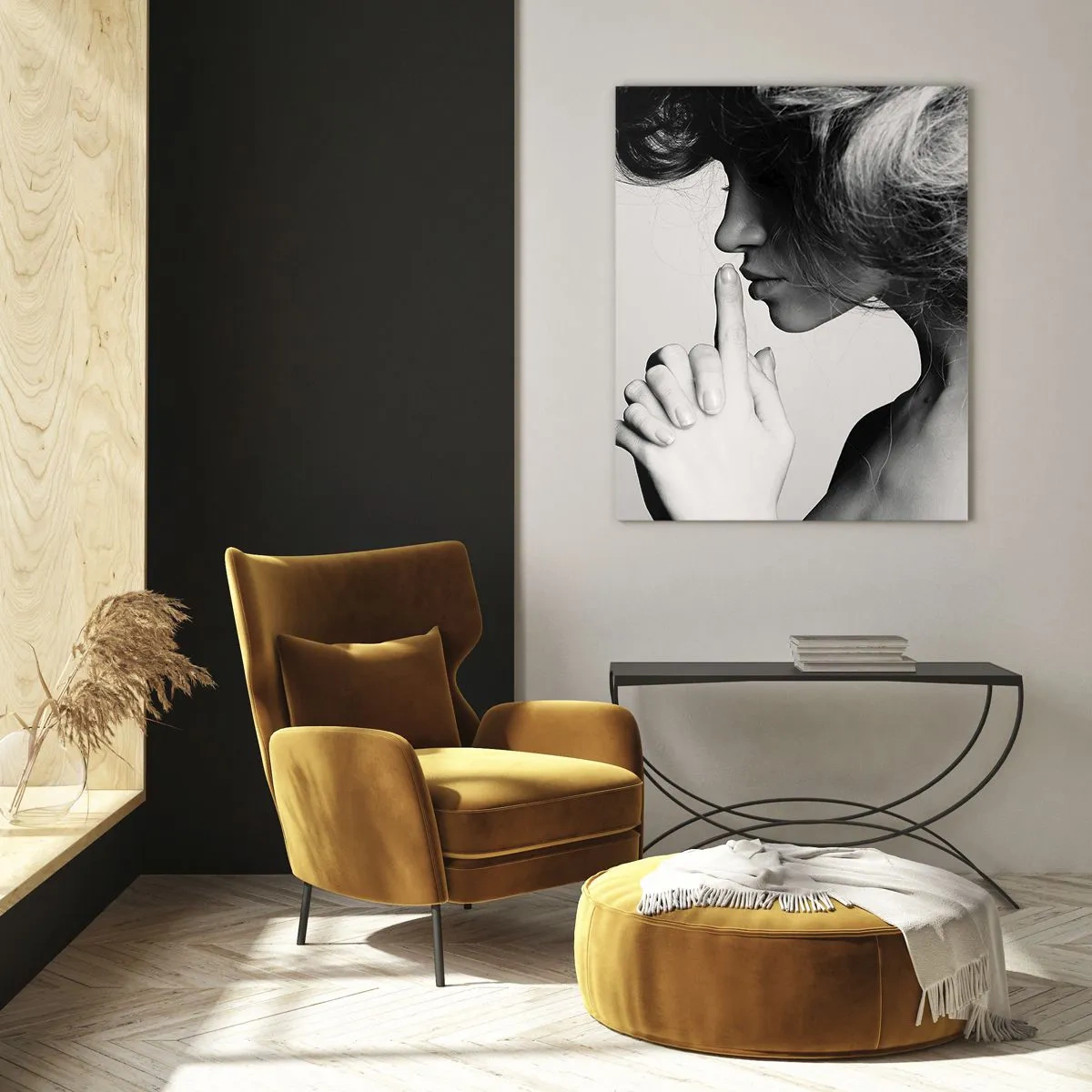Billede på glas - Lyt til sig selv - 80x120 cm