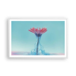 Plakat i hvid ramme - I en nærende omfavnelse - 91x61 cm