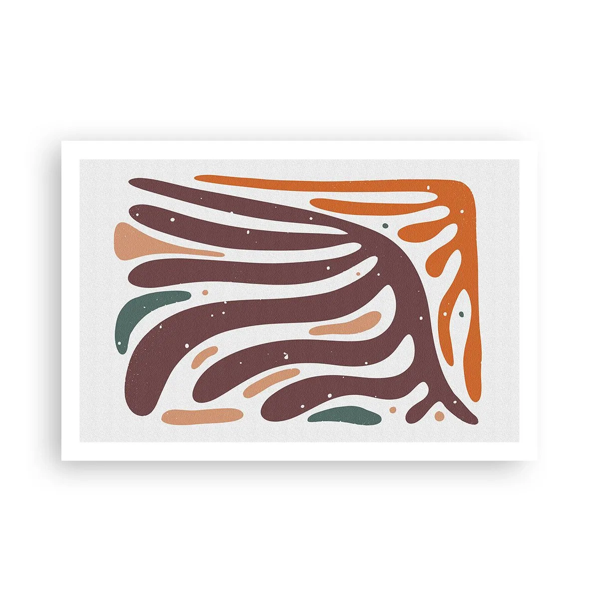 Plakat - Strålende organisk komposition - 91x61 cm