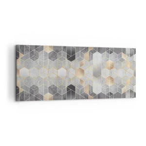 Lærredstryk - Billede på lærred - Sammensætning af diamanter - 120x50 cm