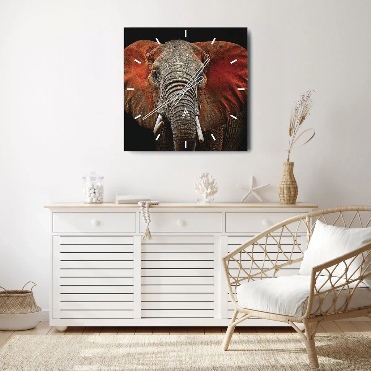 Vægur, Uret - Jeg er vild, er du? - 30x30 cm