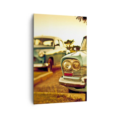 Lærredstryk - Billede på lærred - Vi må vente og se - 80x120 cm