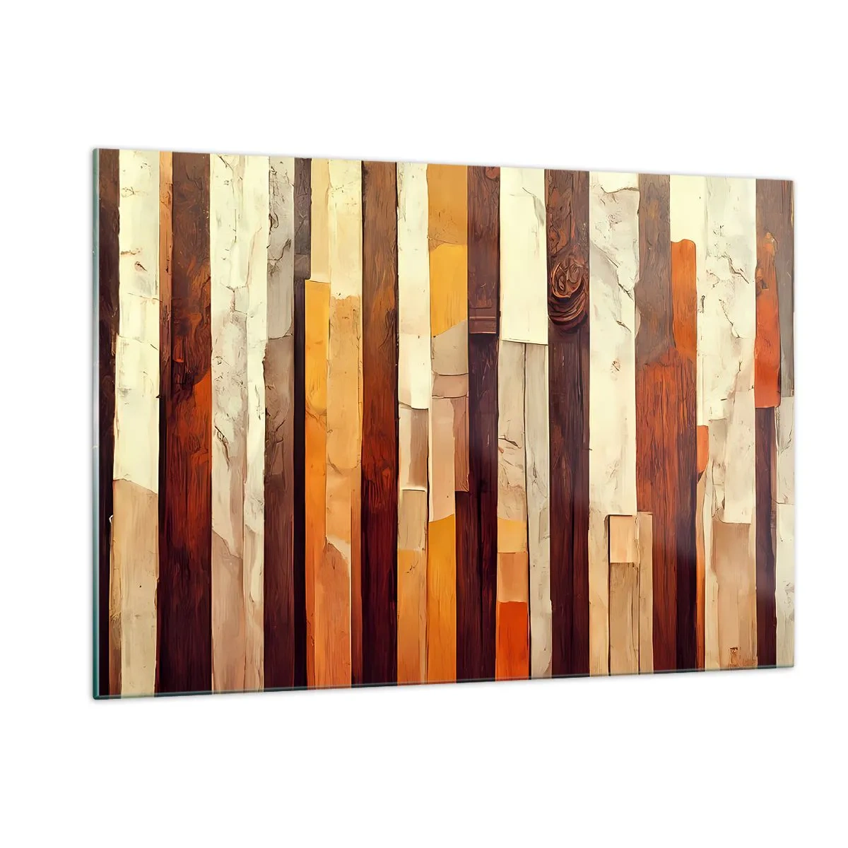 Billede på glas - Hymne af skovens træer - 120x80 cm