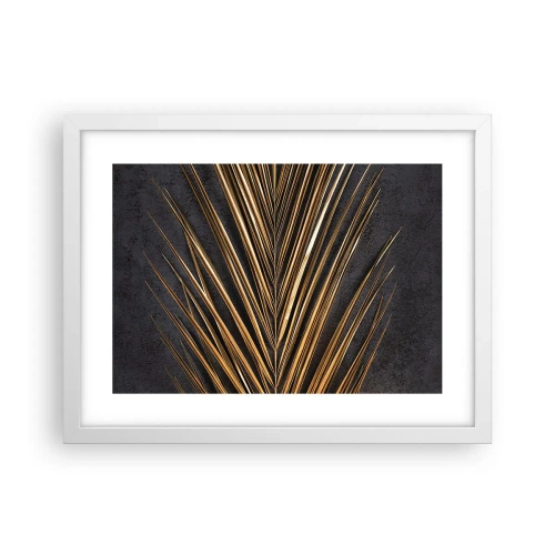 Plakat i hvid ramme - Tropernes guld - 40x30 cm