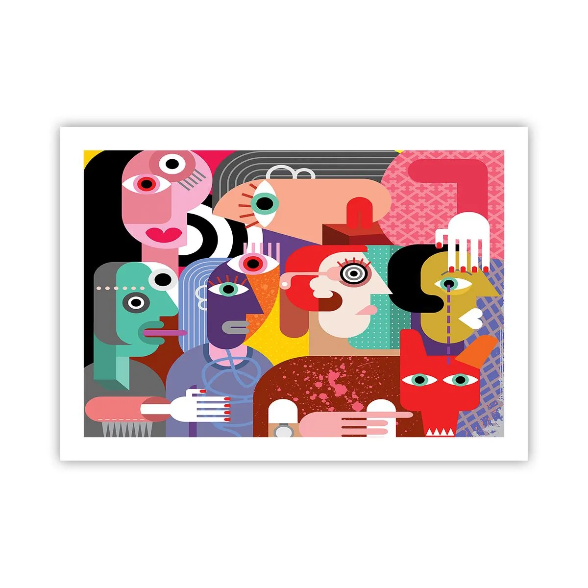 Plakat - Vi fra hr. Picasso - 70x50 cm