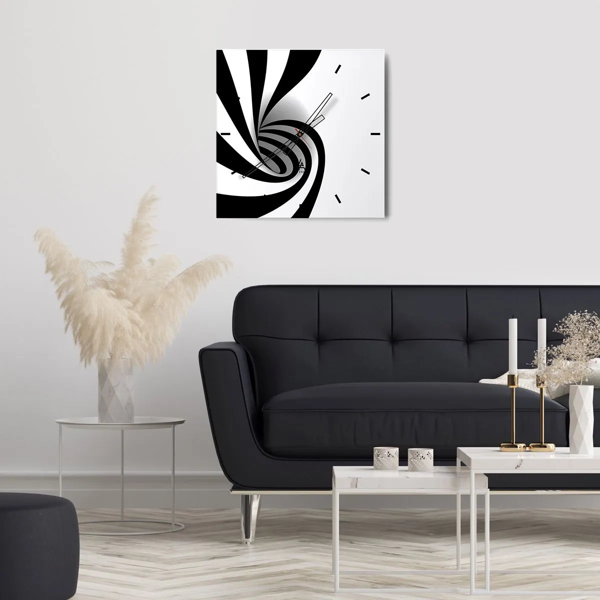 Vægur, Uret - Og alligevel snurrer den - 30x30 cm