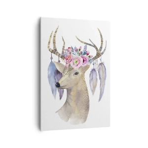 Lærredstryk - Billede på lærred - Sjælsguide - blid, uskyldig - 70x100 cm